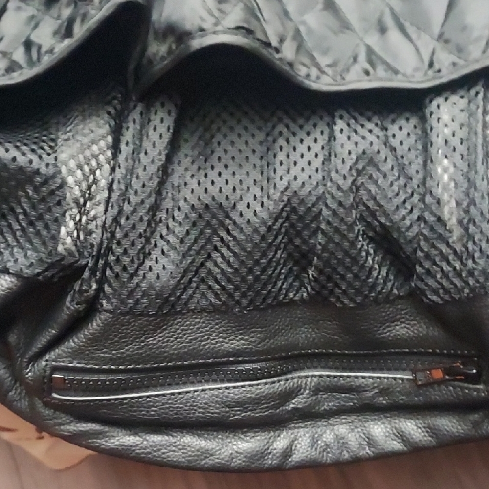 Black Leather Jacket Womens Size 4XL - Picture 12 of 15
